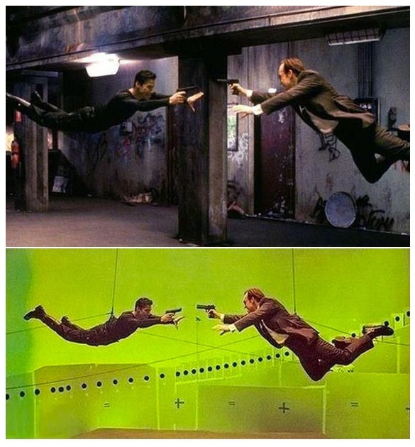 Computer generated imagery (CGI) in The Matrix (1999)