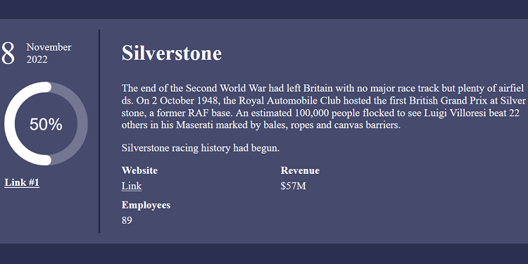 Royal Ransomware website listing for Silverstone Circuit, via Cybereason.com Royal Ransomware website listing for Silverstone Circuit