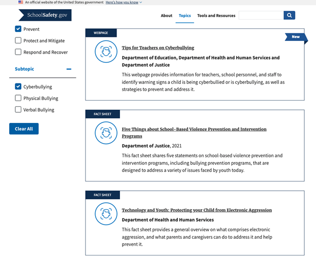cyberbullying resources