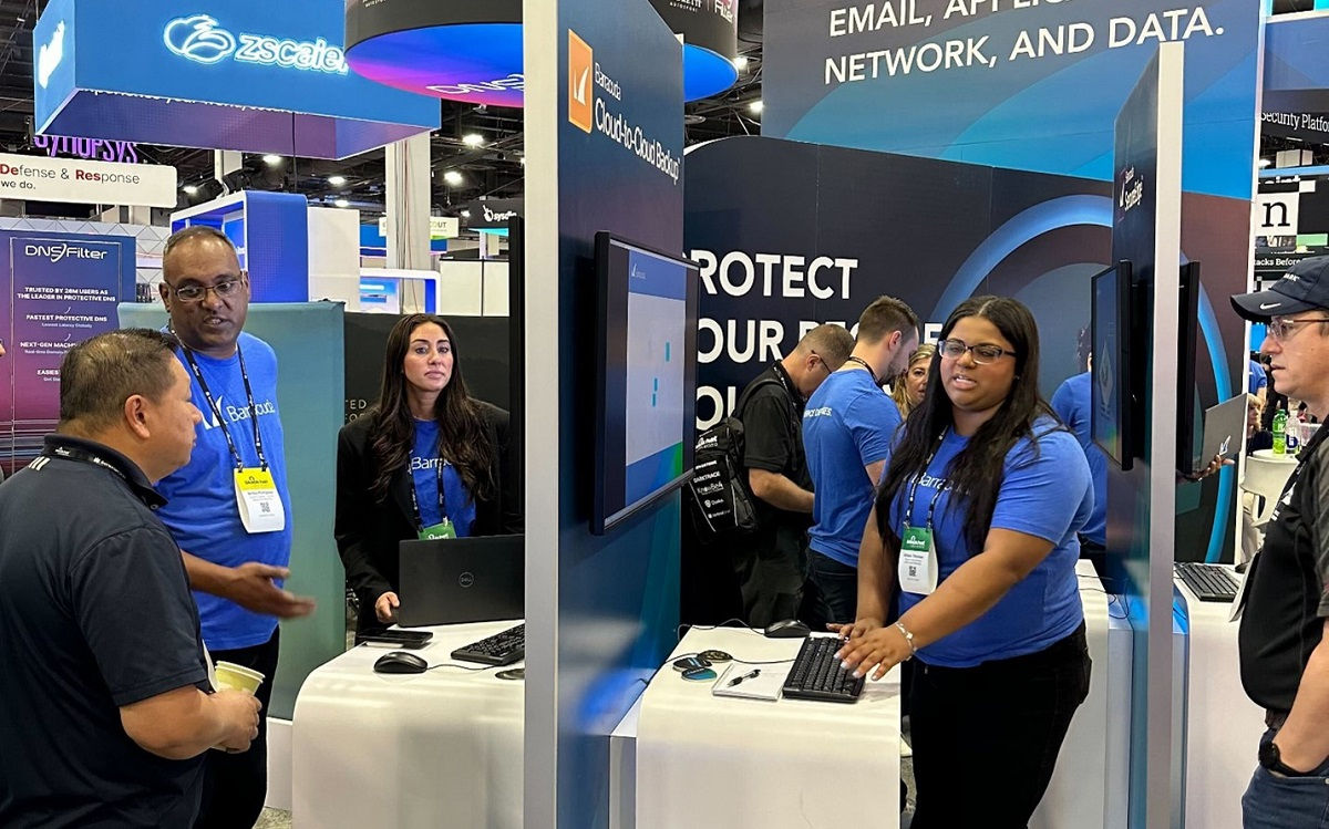 Barracuda booth at Black Hat 2023