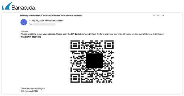 ASCII-Unicode-based QR code attack example