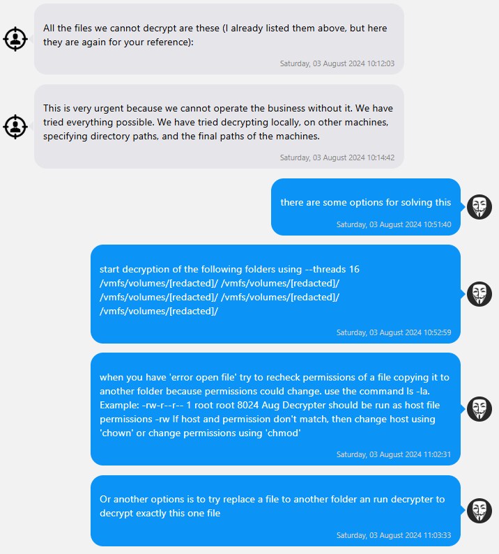 Troubleshooting Fog decryption, via Ransomware.Live