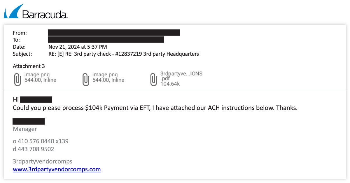 fake invoice example