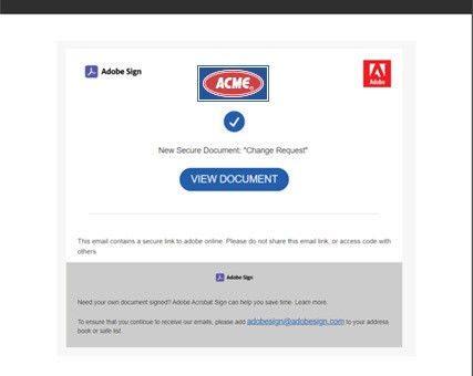 example of an InDesign phishing attack