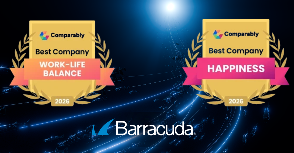 Barracuda gana premios Comparably por la felicidad de los empleados y el equilibrio entre la vida laboral y personal
